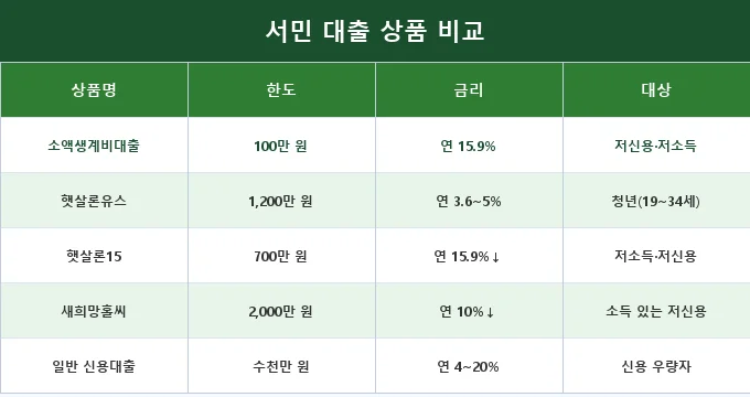 소액생계비대출 신청 방법 비교 분석